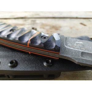 БРИГАДНИЙ ексклюзивний ніж ручної роботи майстра студії ОLEKSANDR NOR, замовити купити в Україні (Сталь К110™, 60 HRC) . Photo 3